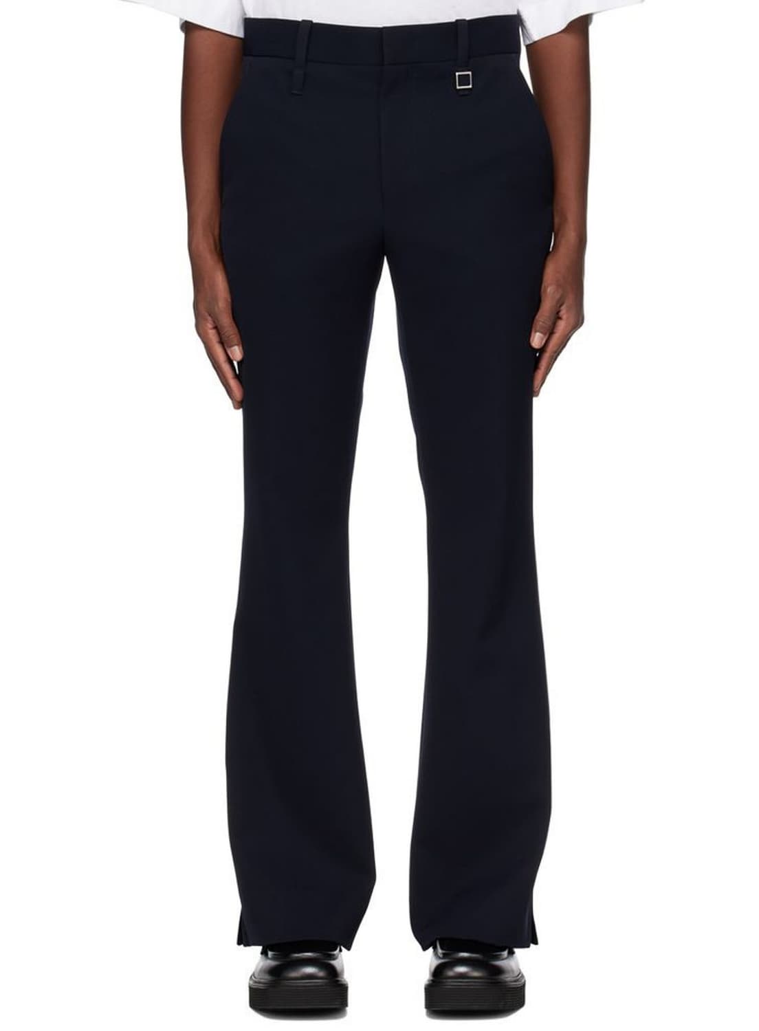 우영미 사이드 슬릿 플레어 부츠컷 팬츠 팝니다 솔리드옴므 타임옴므 상품이미지1