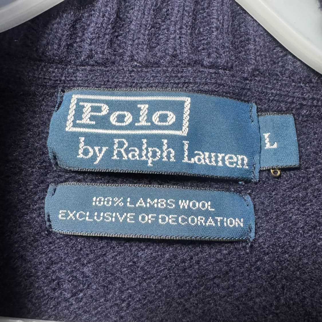 폴로 투웨이 크라운 로고 니트집업 상품이미지2