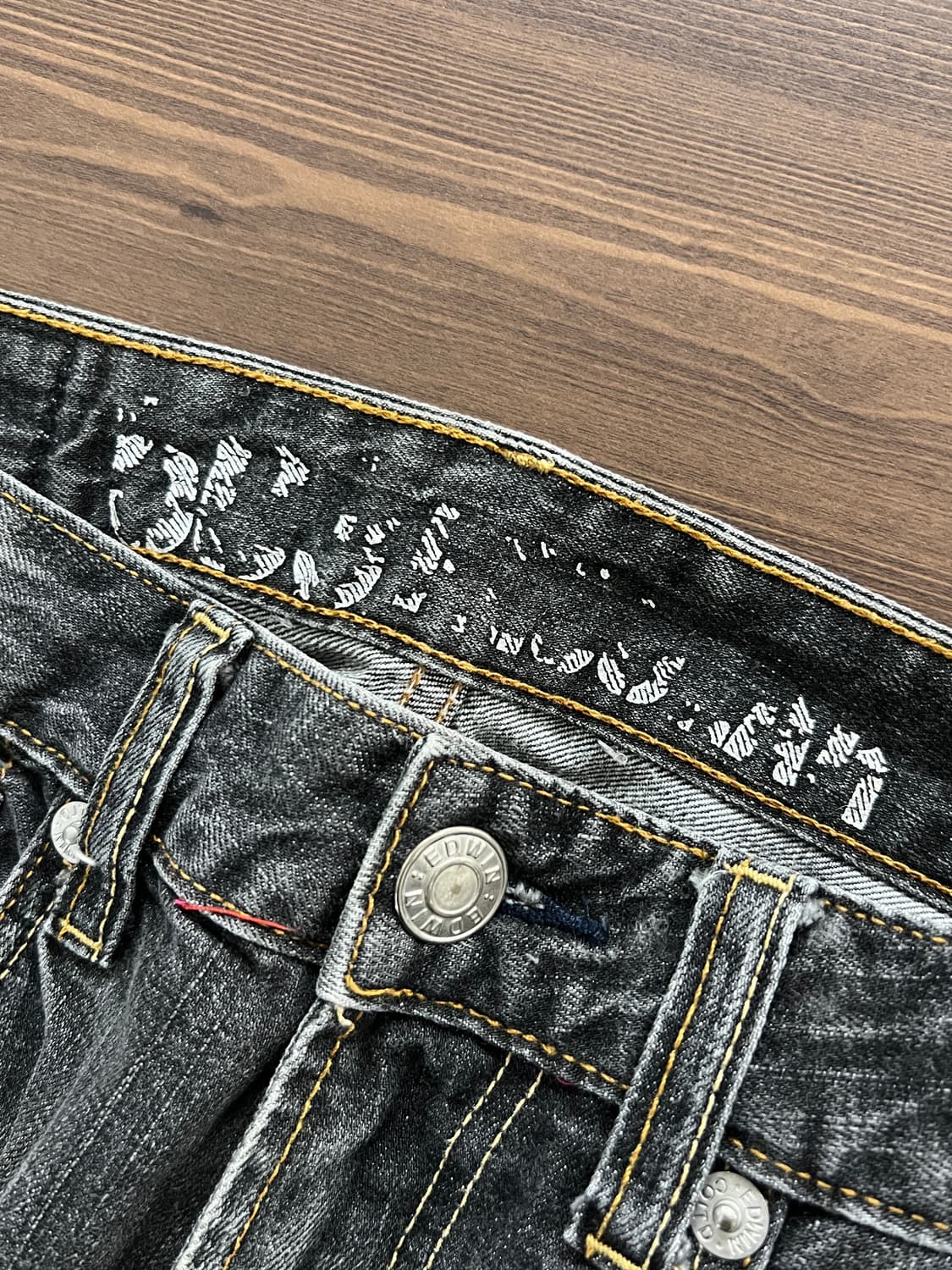 Japan Edwin 재팬 에드윈 진스 503 흑청 데님 팬츠 상품이미지6