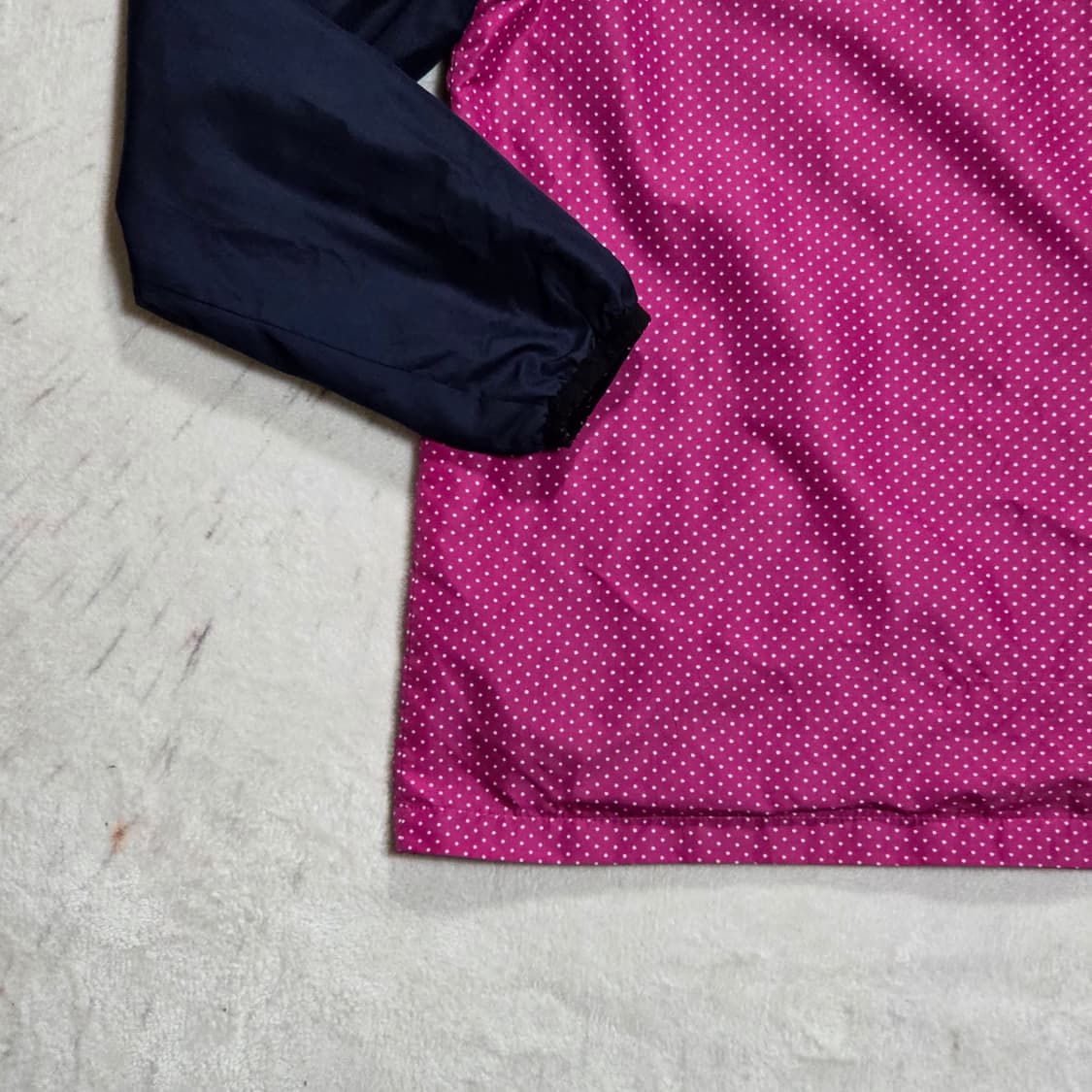 일본 빈티지 핑크 도트 바람막이 상품이미지6