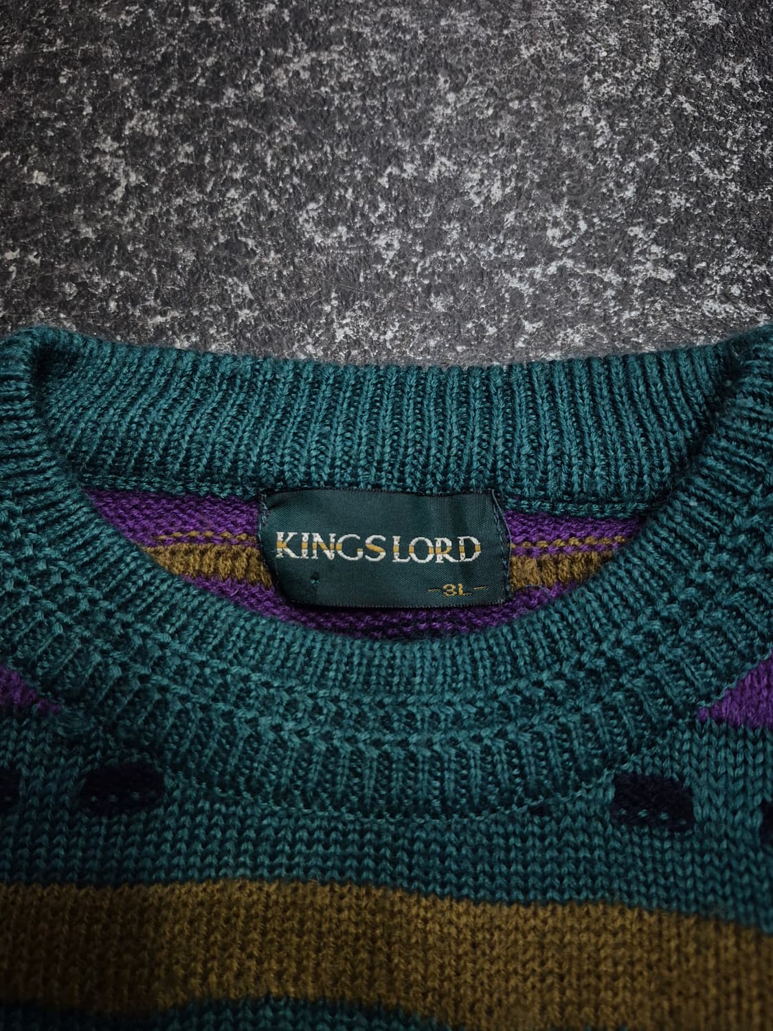 킹스로드 80s Kings Road패턴 니트 스웨터 남성 110사이즈 상품이미지3