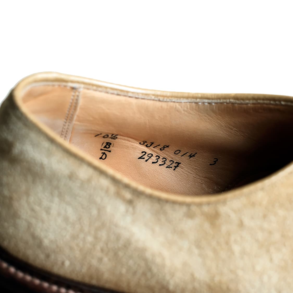 알든 29332 10.5D 언라인드 탄 스웨이드 더비 상품이미지8