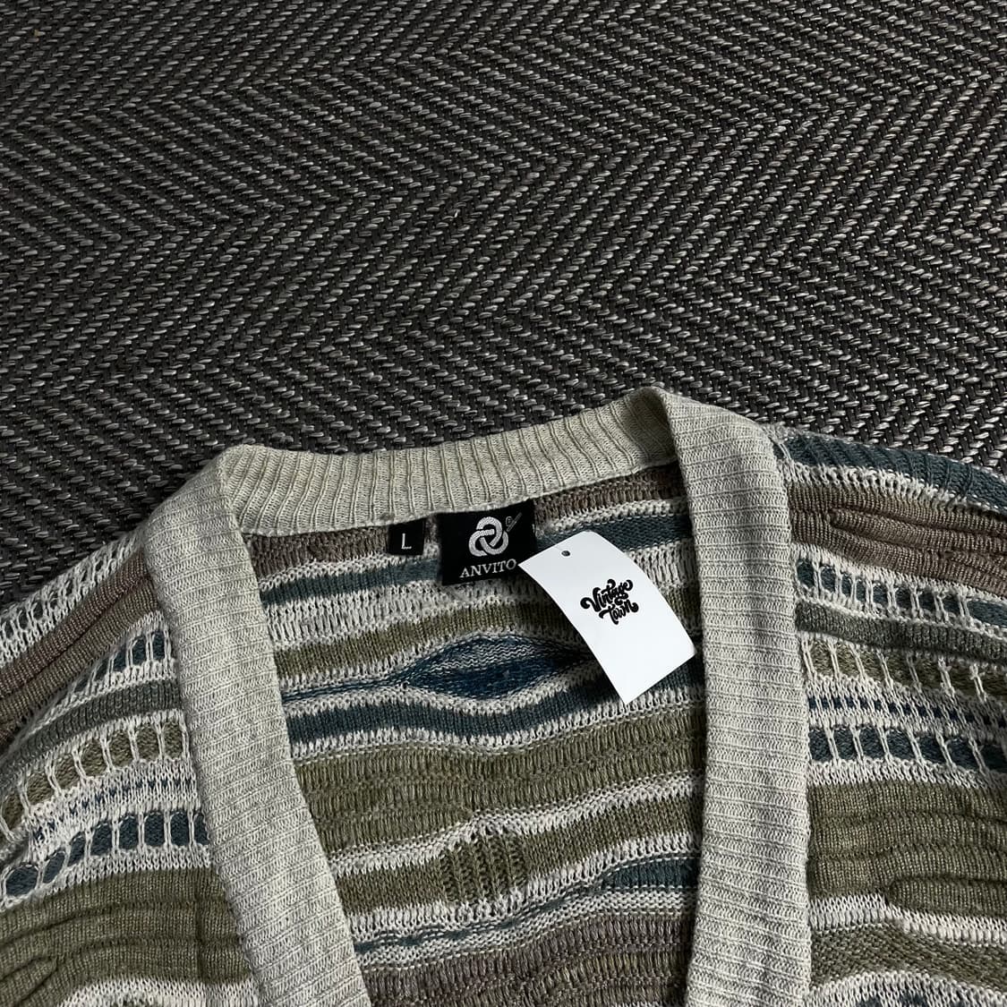 이태리 아카이브 빈티지 박시핏 케이블 가디건 y 3491 상품이미지5