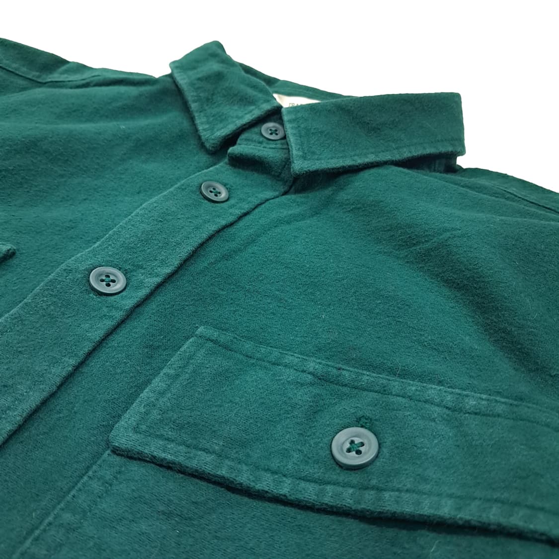 CL105 M 엘엘빈 블루 그린 샤미 클로스 트래디셔널 핏 워크 셔츠 상품이미지4