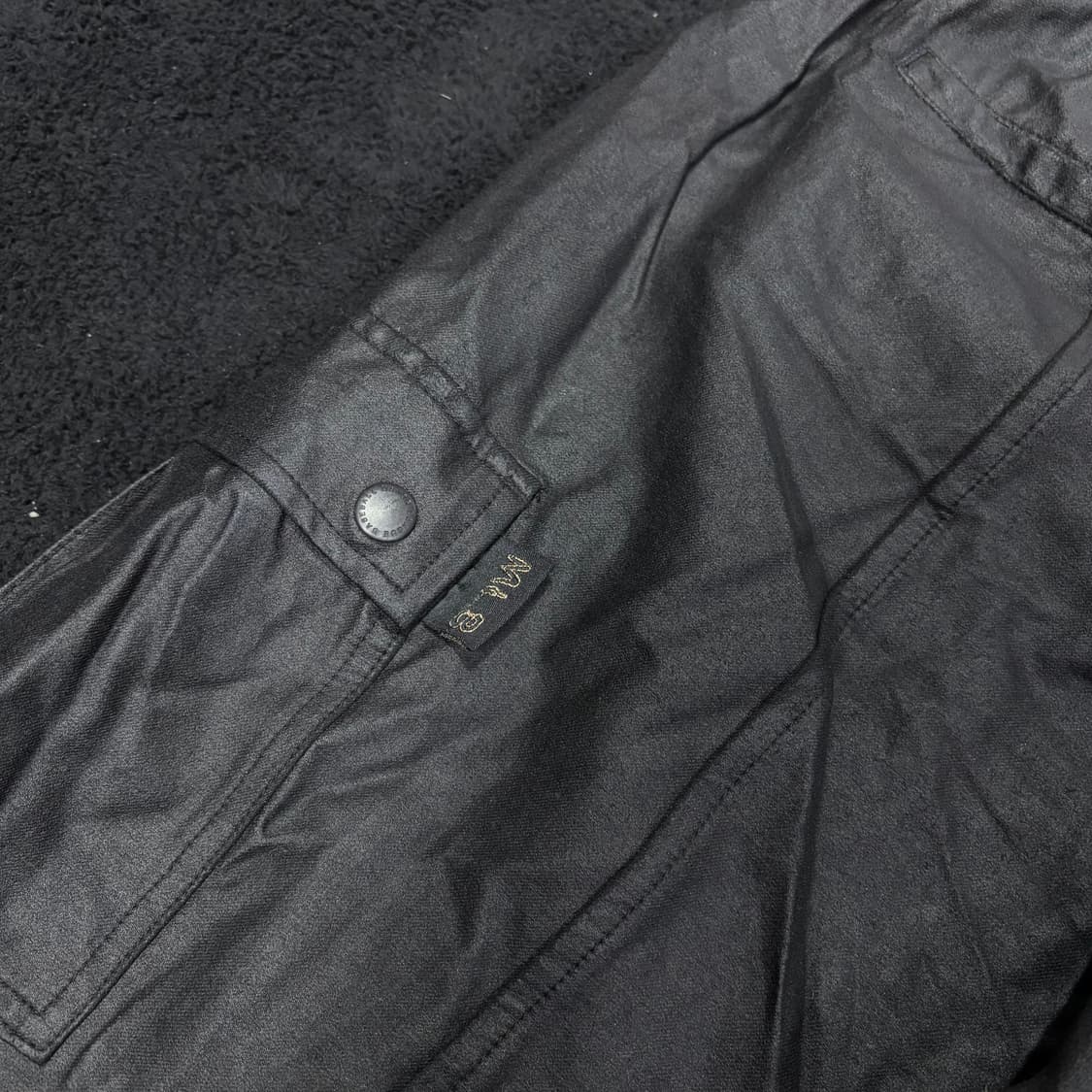 M MLB X KYE 카이 블랙 레더 카고 조거팬츠 상품이미지5