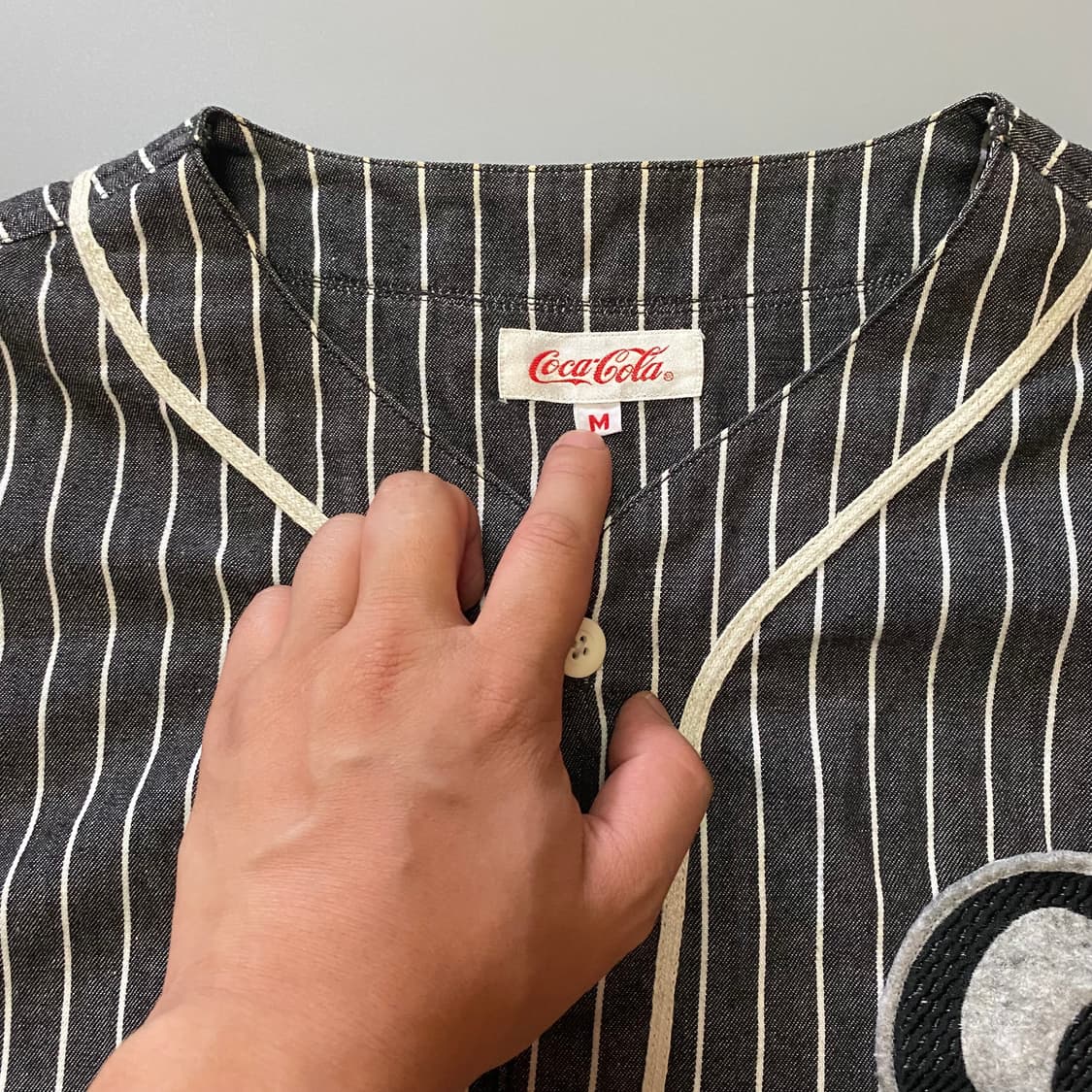 (M)90s 코카콜라 베이스볼 저지셔츠  상품이미지3
