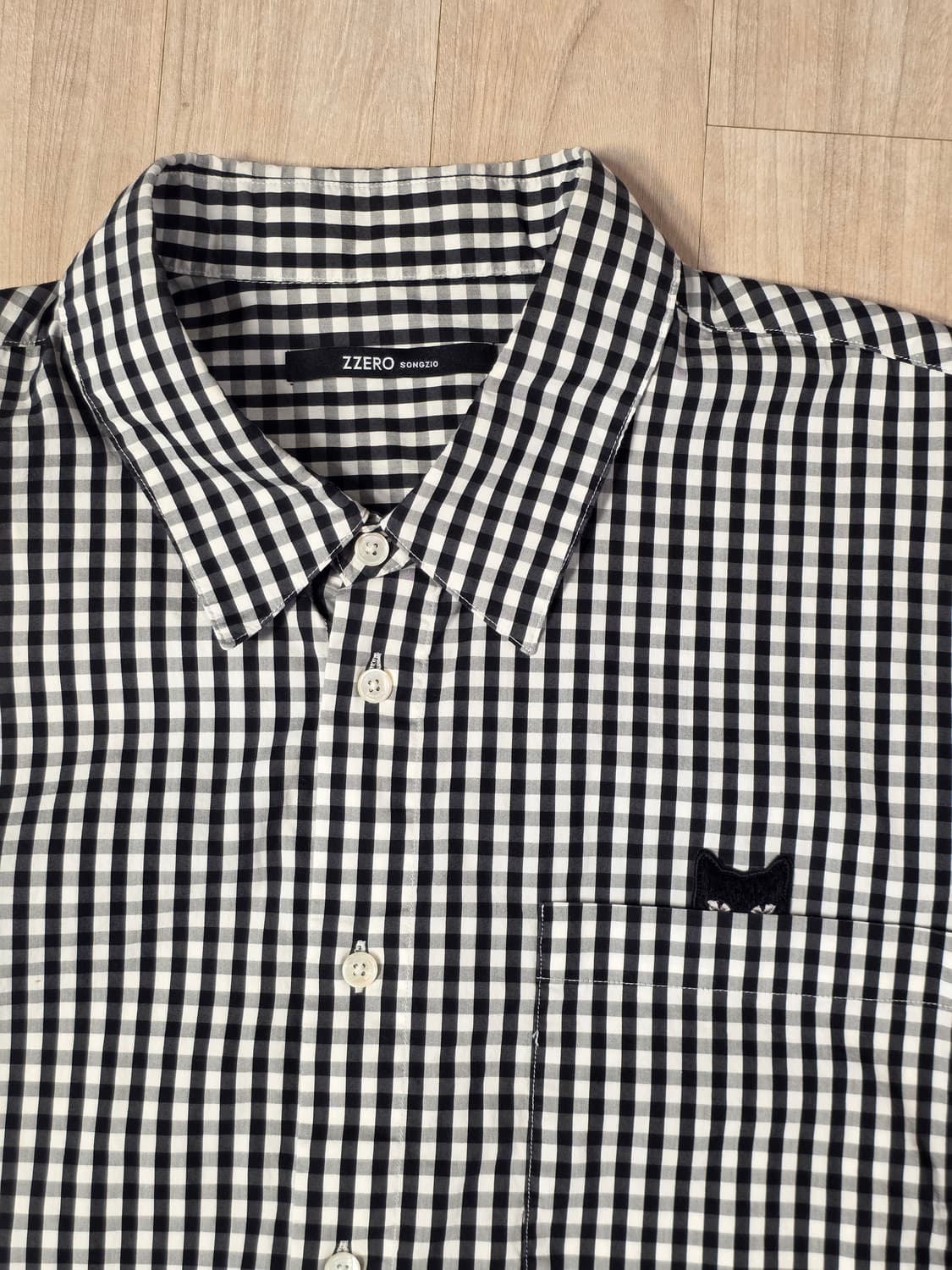 송지오옴므 팬서 체크 셔츠 상품이미지2
