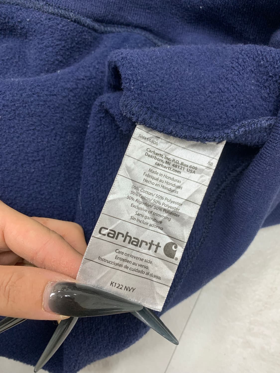 칼하트 네이비 후드집업 #386 상품이미지7