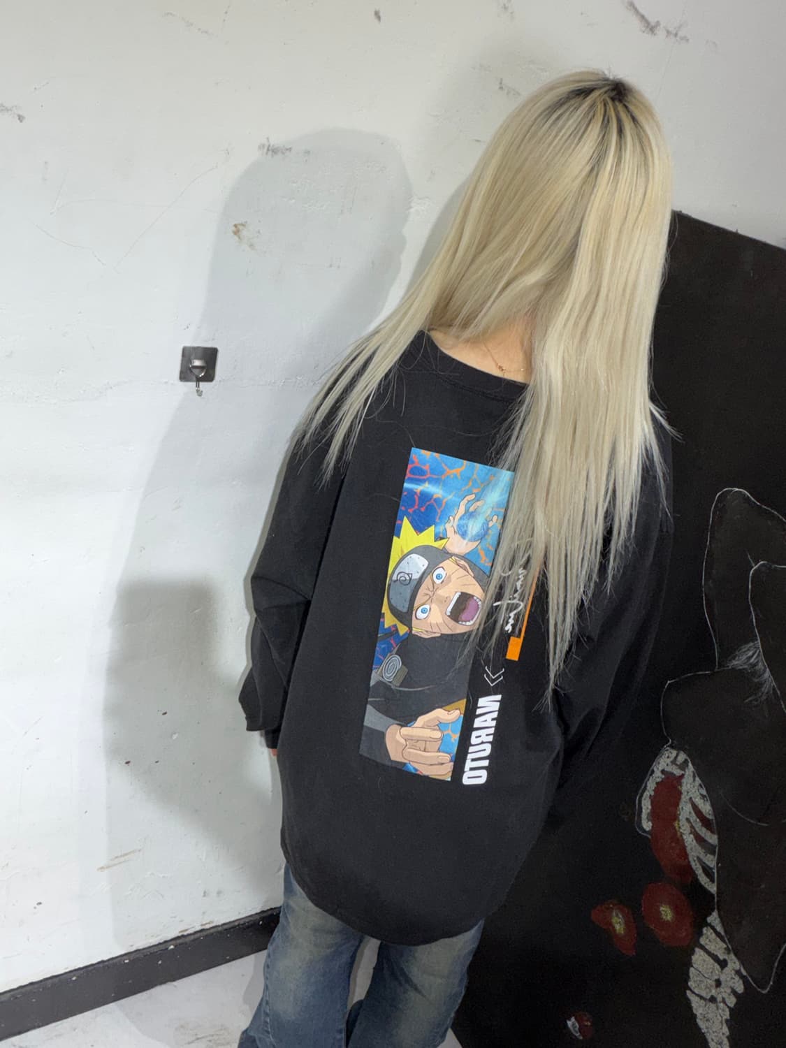 00s 나루토 오피셜 애니 롱슬리브 긴팔티 XL 상품이미지6