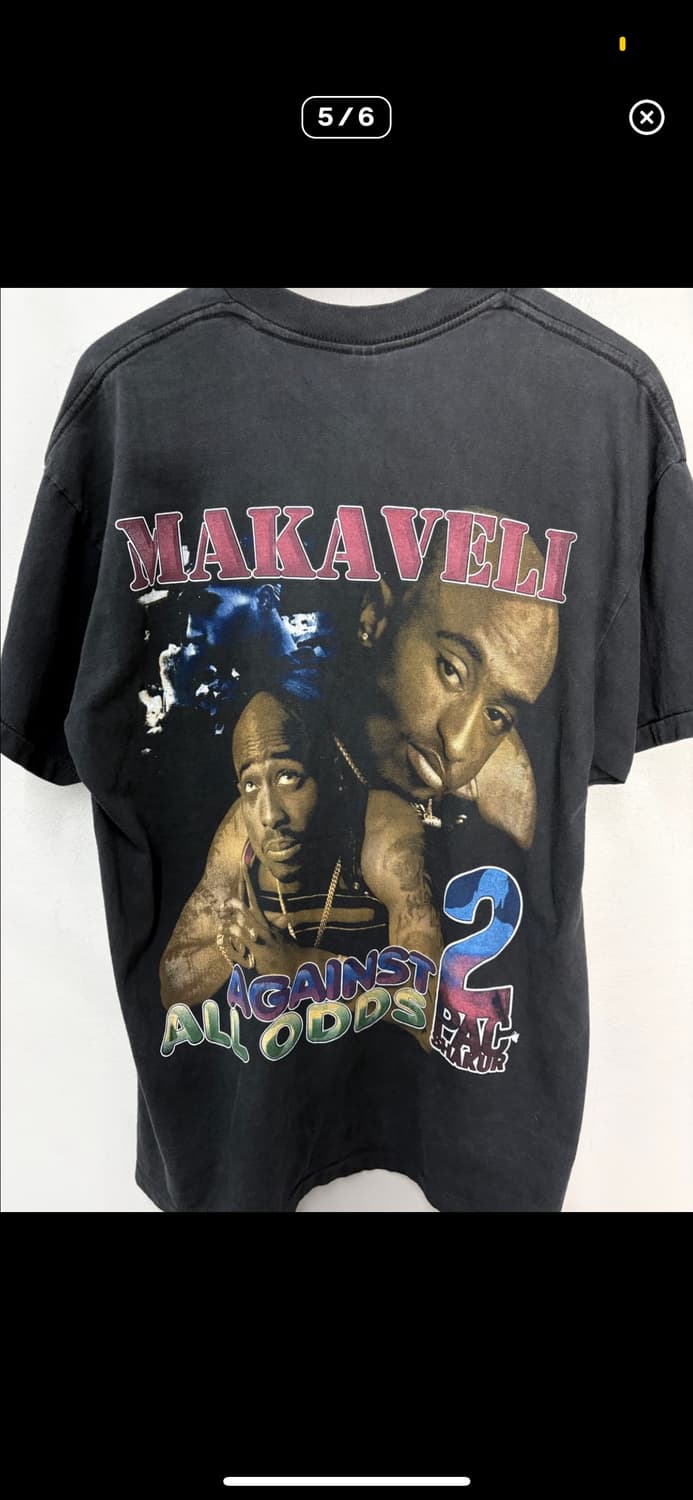 빈티지 투팍 샤커 락 프린팅 반팔 H2526 상품이미지5