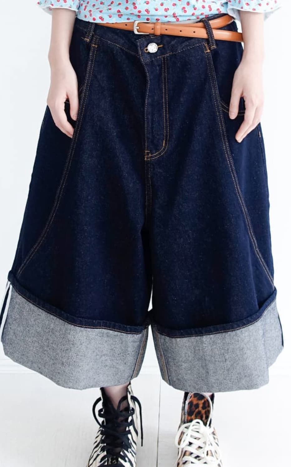 샵페어리 wide selvage bermuda pants 상품이미지1