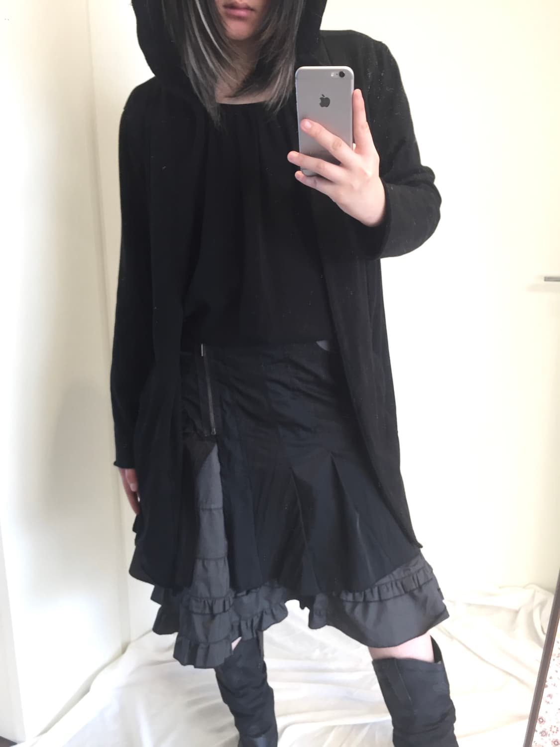 Witch unbalanced hoodie Outer 상품이미지6