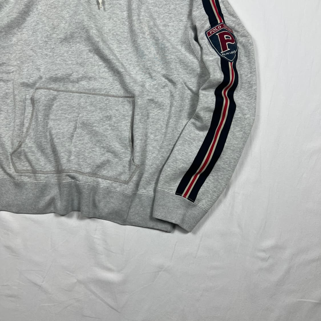 90‘s 폴로스포츠 polo sport p 로고 쉴드 패치 후드티 상품이미지4