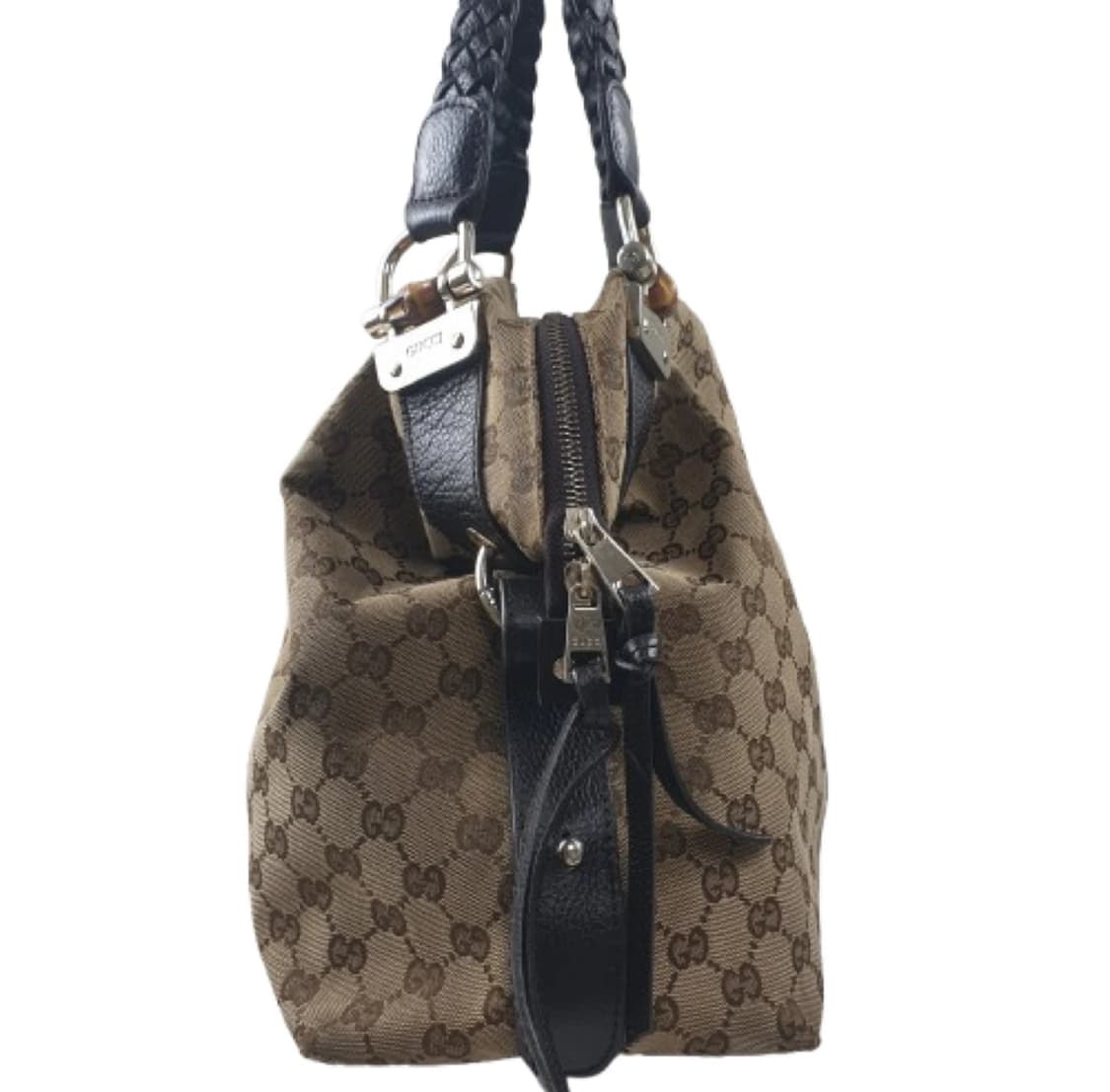 구찌 뱀부 바 GG 캔버스 토트백 상품이미지2