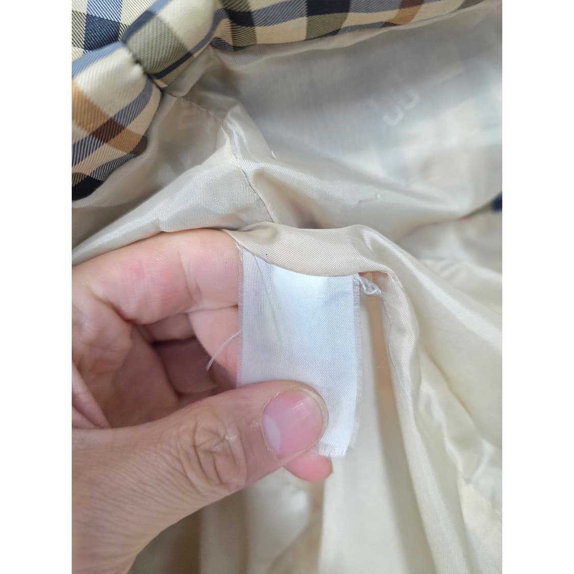 택포// 닥스 DAKS 체크패턴 다운 패딩 M 상품이미지3