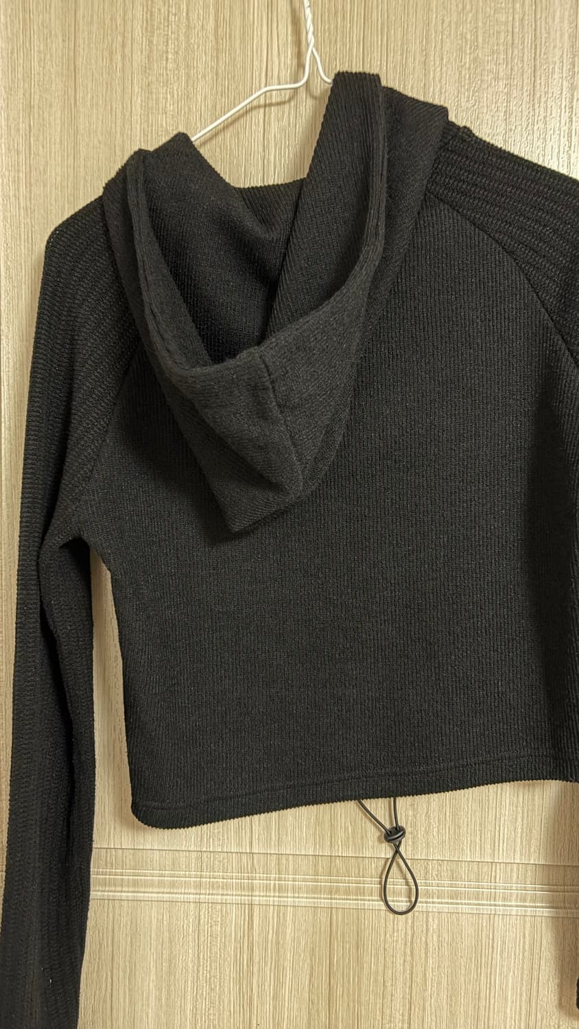 타입서비스 Knitted Side Slit Hoodie [Black] 상품이미지4