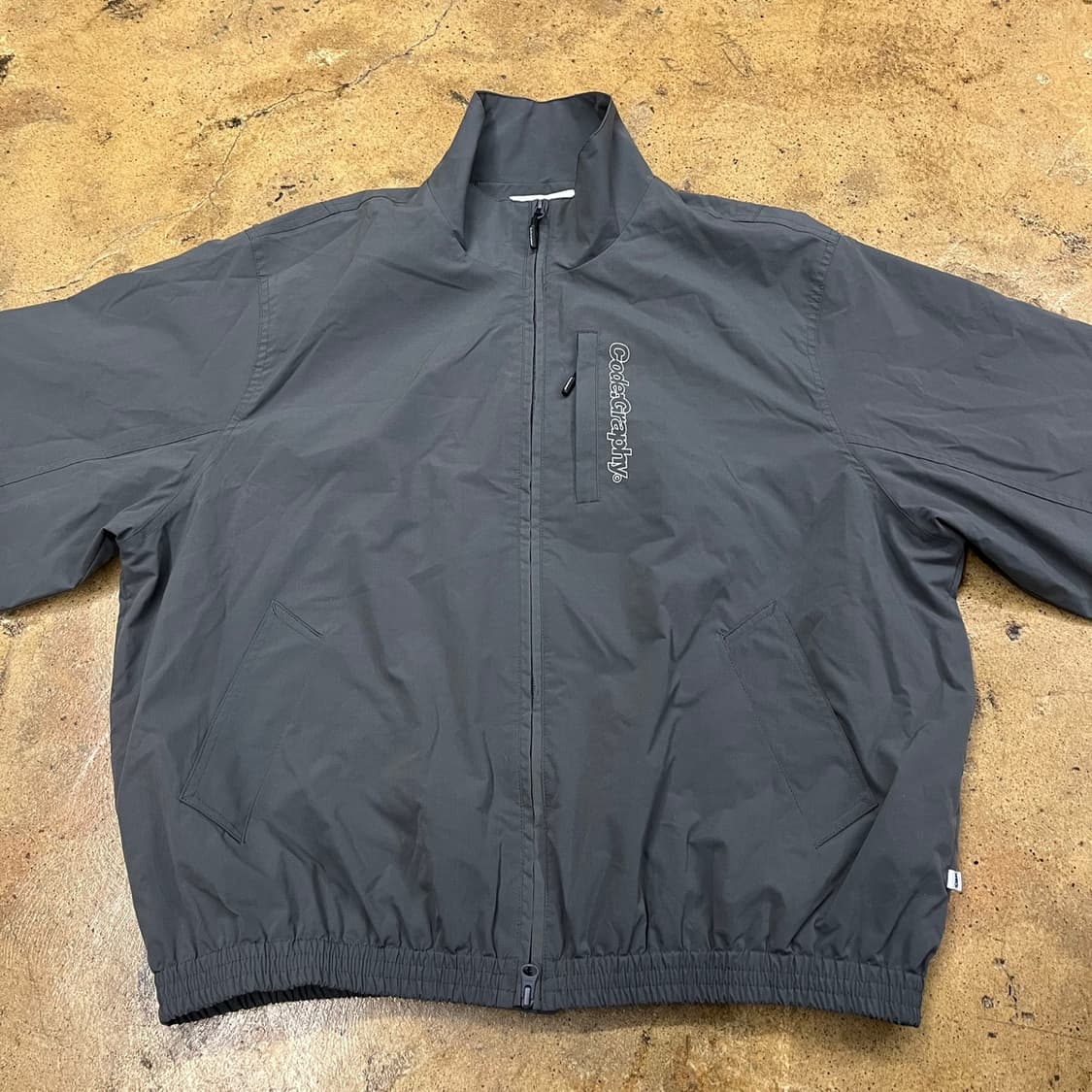 [정품/L] 코드그라피 바람막이 자켓 그레이 b19 상품이미지3