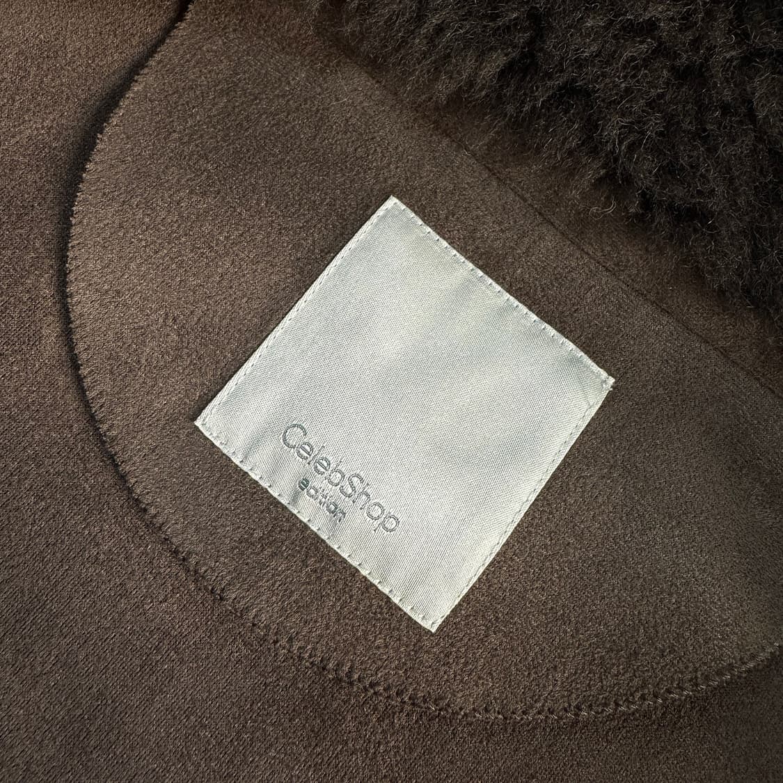 셀렙샵에디션 25 시어링 버클 하프 코트 상품이미지2