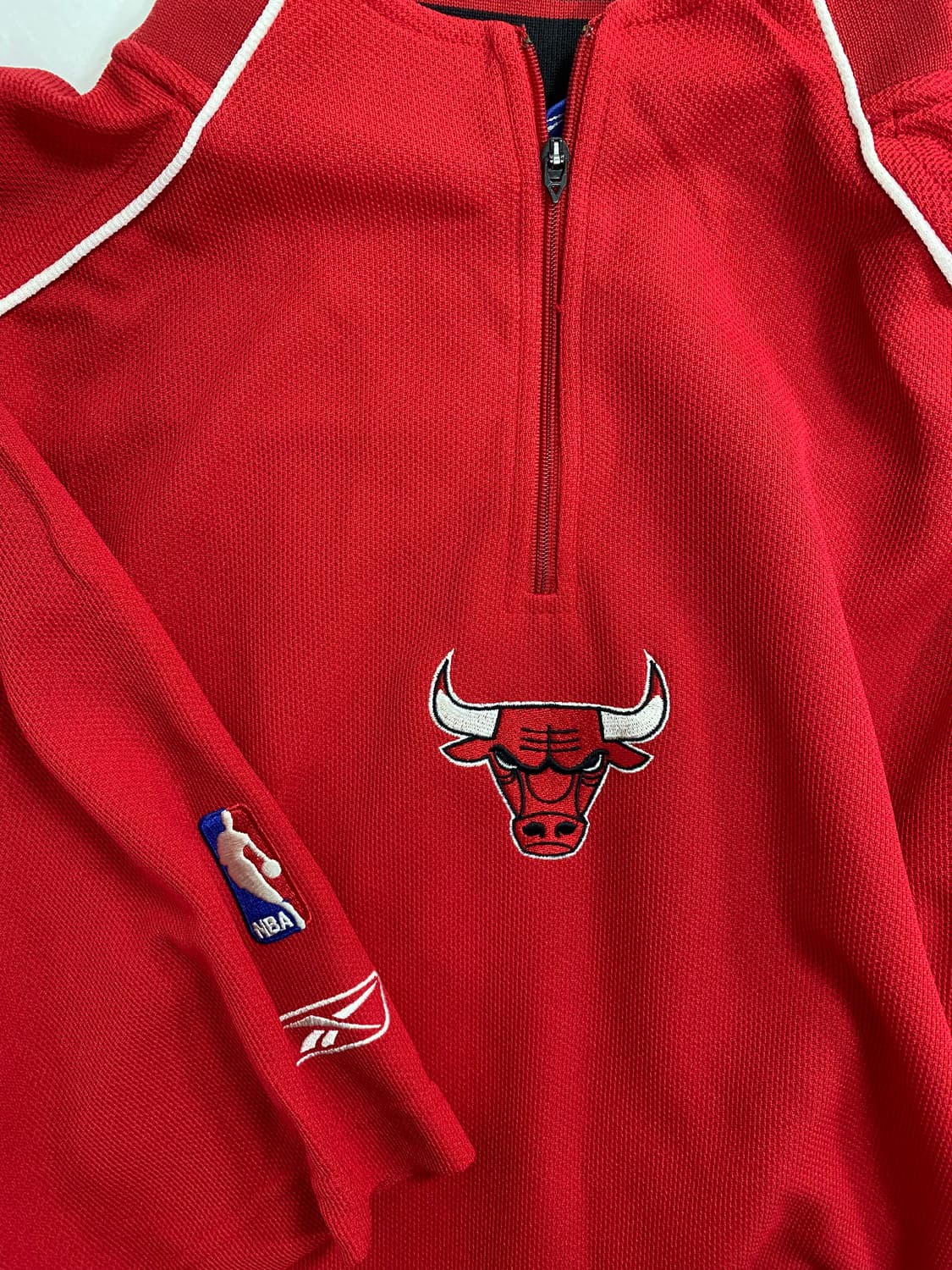 리복 Reebok NBA 시카고불스 유니폼 반집업져지 상품이미지4