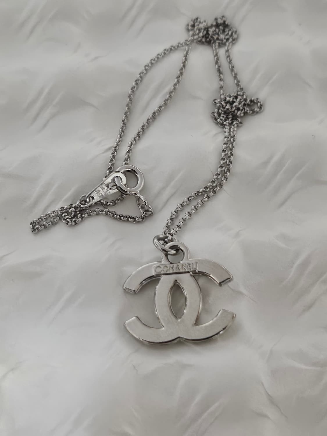 925실버 샤넬 정품 빈티지 업사이클링 목걸이 상품이미지3