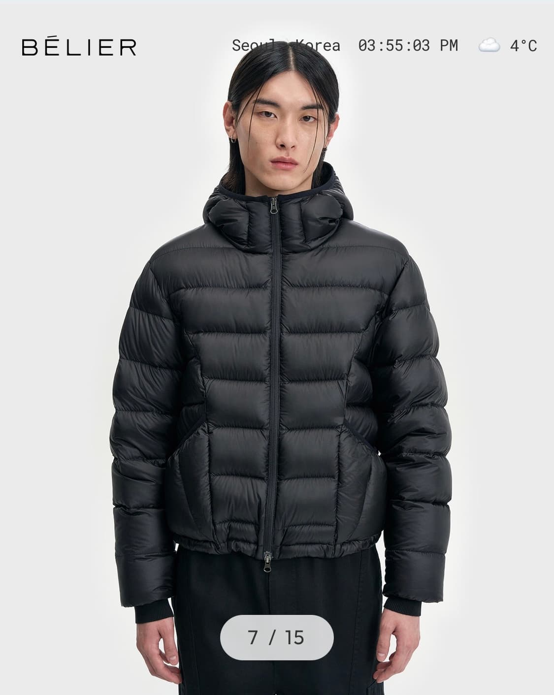 벨리에 경량패딩  상품이미지1