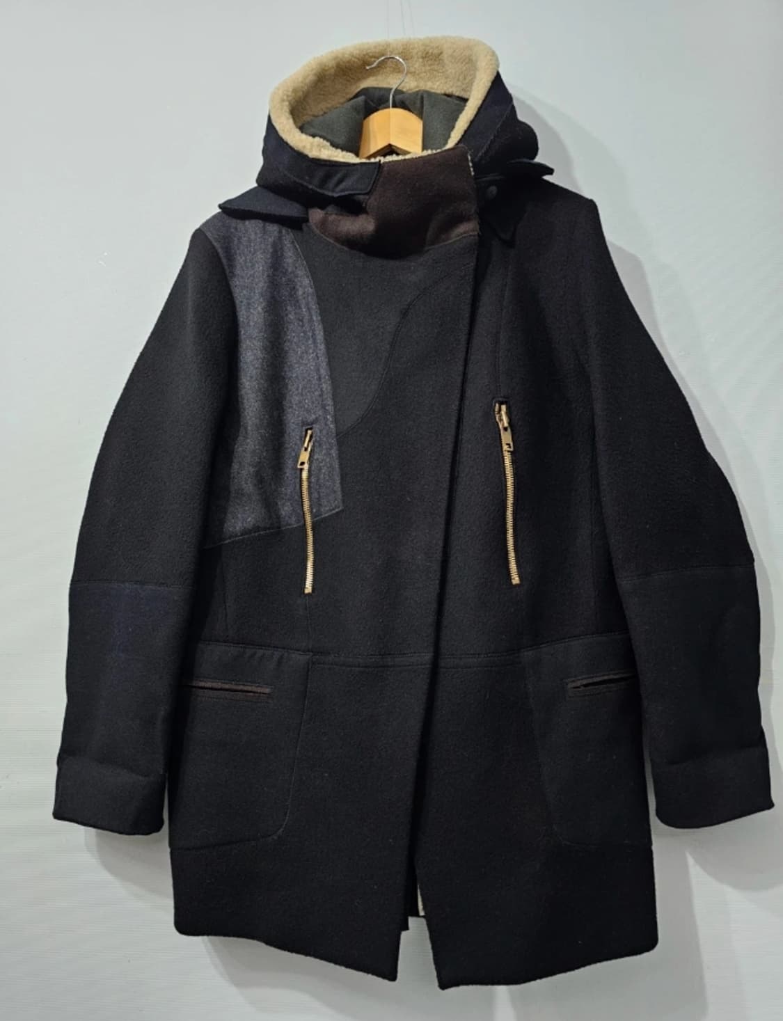 시스템 한섬 SYSTEM 무스탕 후드 패딩 코트 ~55반 상품이미지3