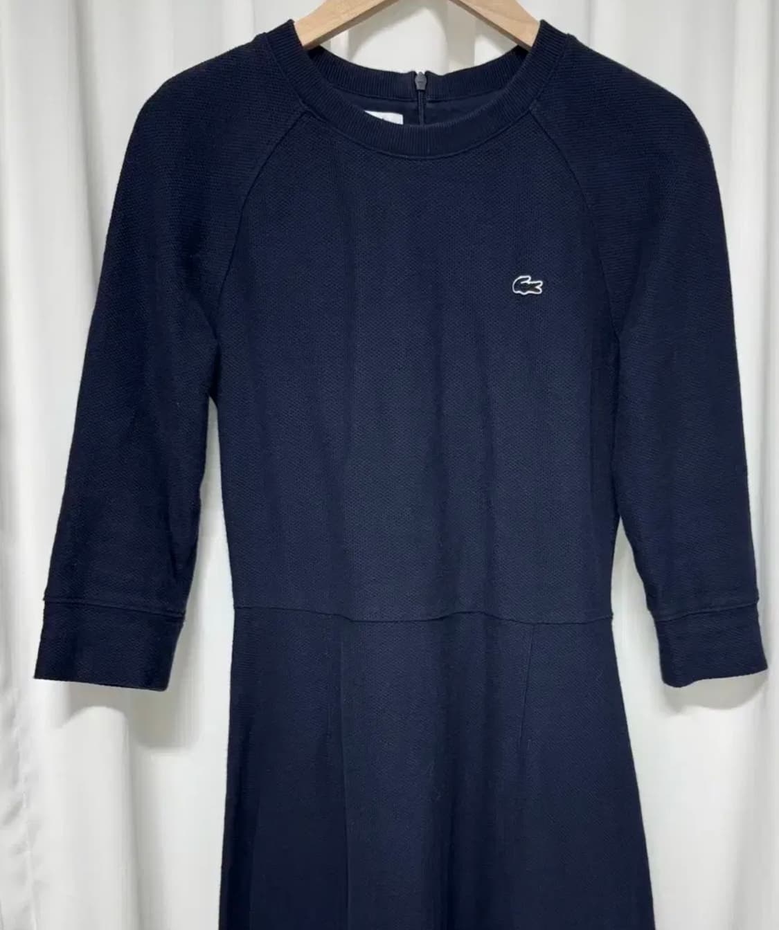 라코스테 허니콤 에이라인 칠부 원피스 상품이미지2