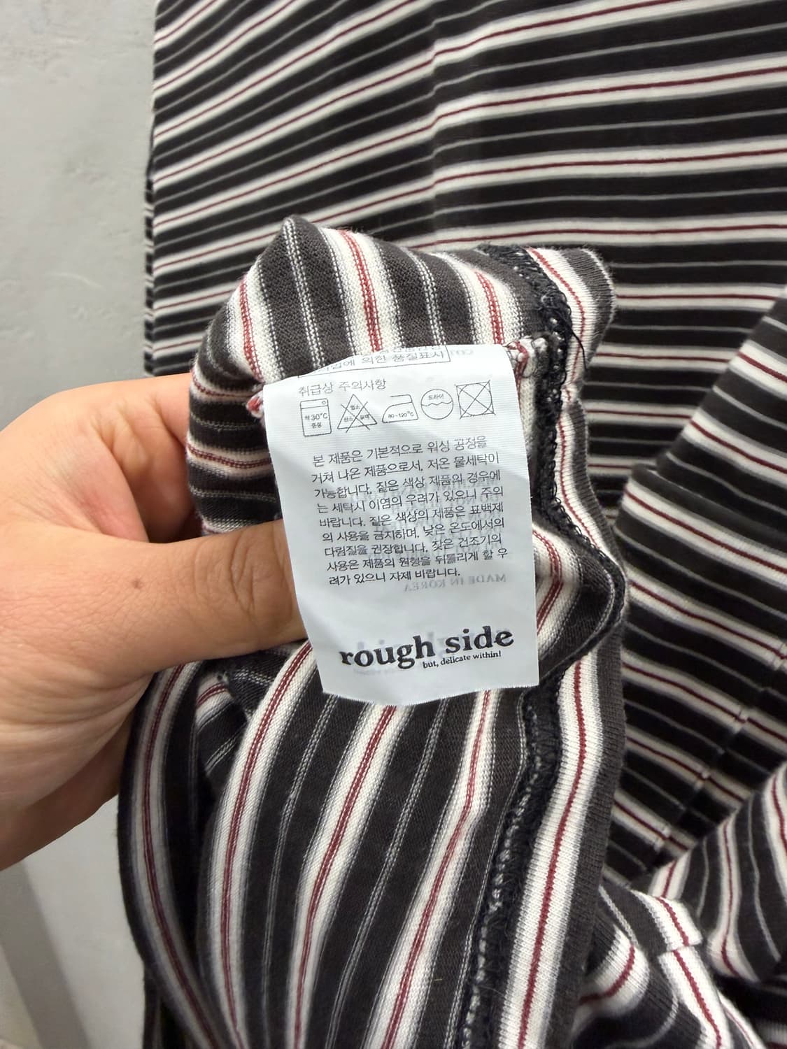 러프사이드 스트라이프 반팔티 상품이미지4