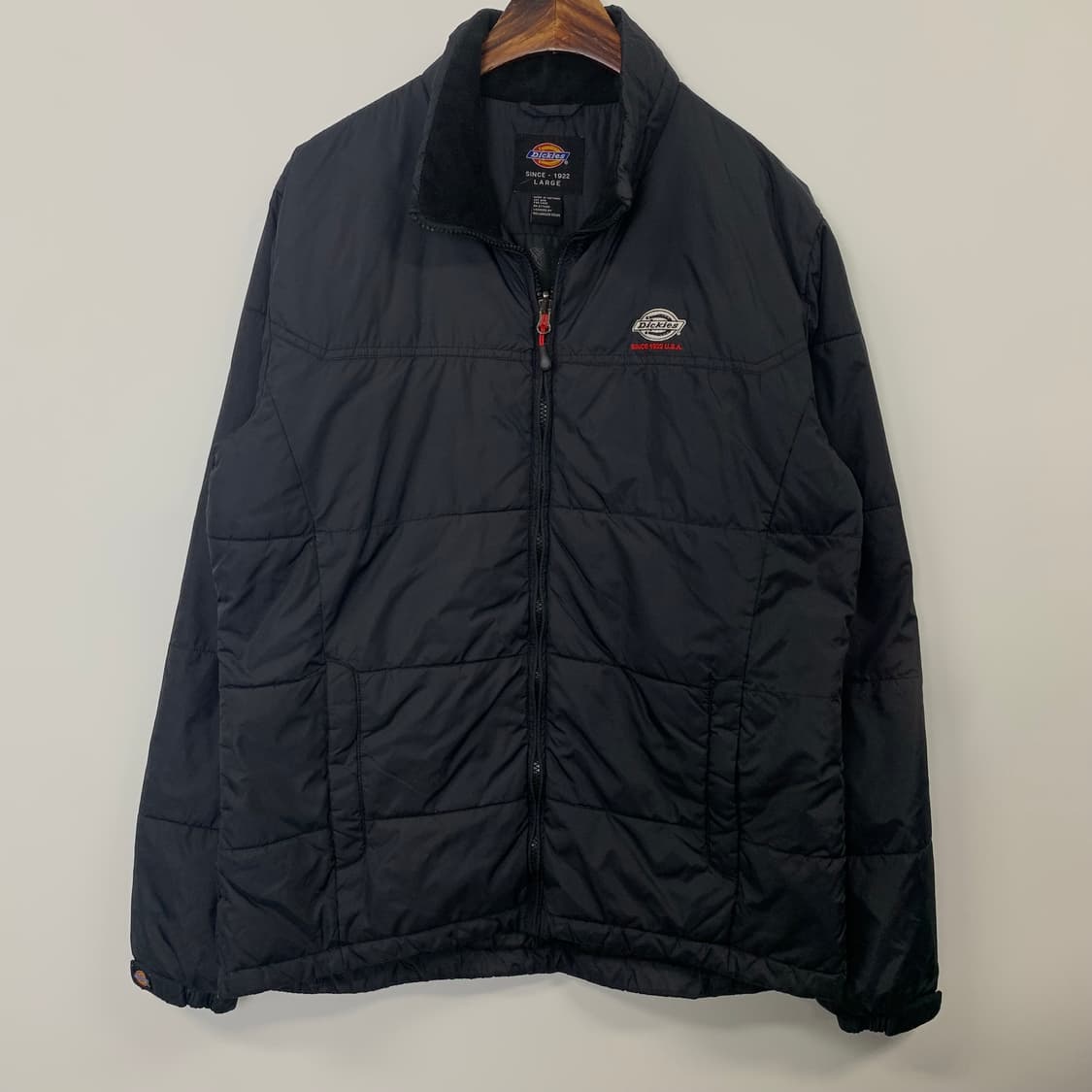 디키즈 자수로고 블랙 경량 패딩 상품이미지2