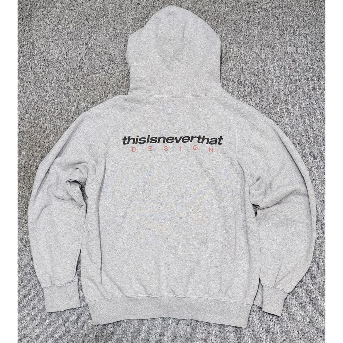 디스이즈네버댓 백로고 그레이 후드티 M 상품이미지1