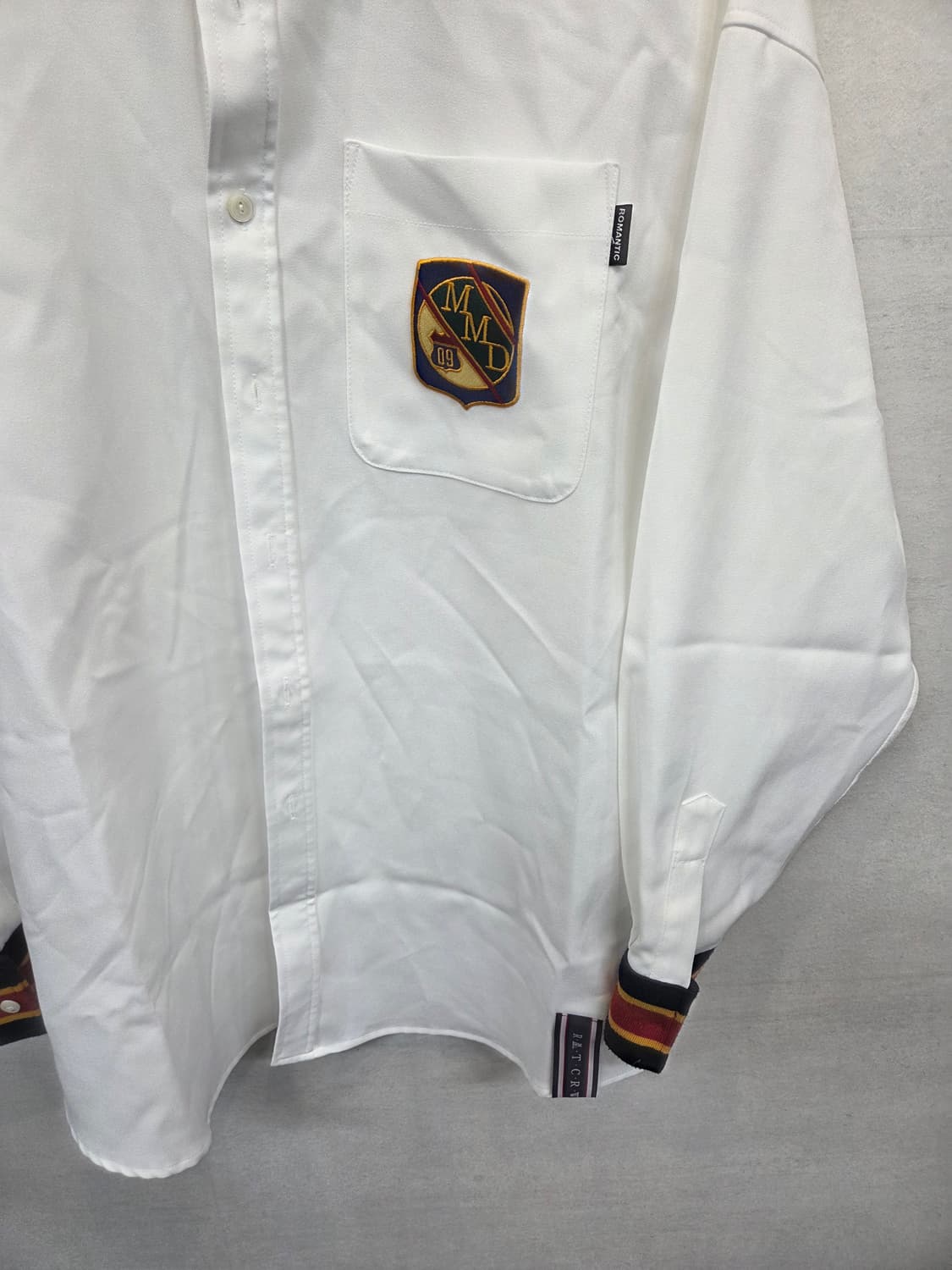 로맨틱크라운 스트라이프 커프스 셔츠긴팔 s 오버핏  상품이미지5