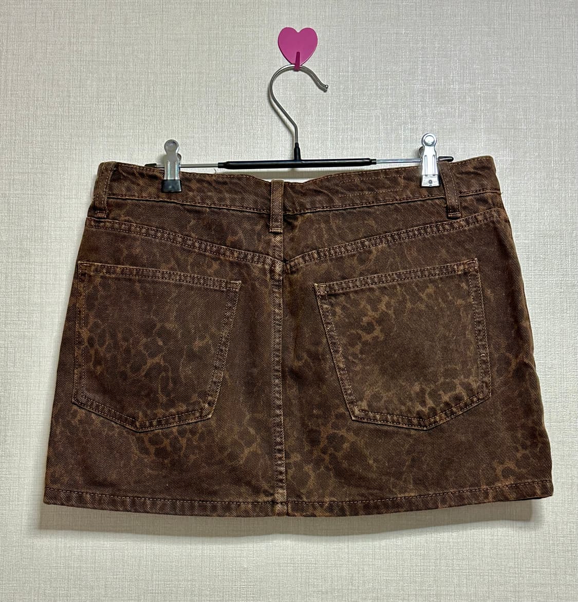 ZARA 애니멀 프린트 스커트 딥 브라운 M 상품이미지4