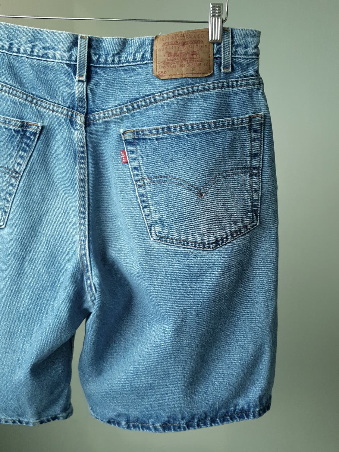 90s Levi's 550 denim shorts 상품이미지9