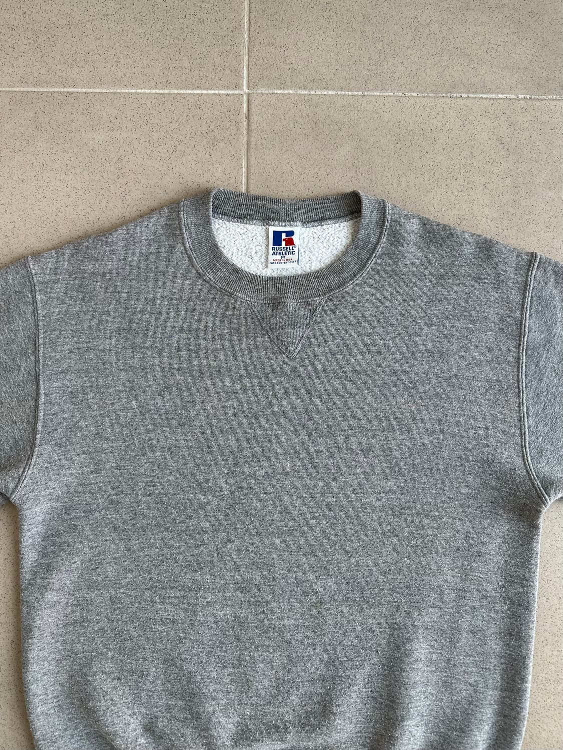 90s 빈티지 러셀 스웻셔츠 그레이 M USA 상품이미지4