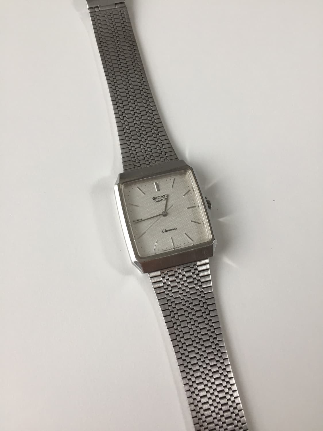 80s seiko chronos slim square quartz 상품이미지8