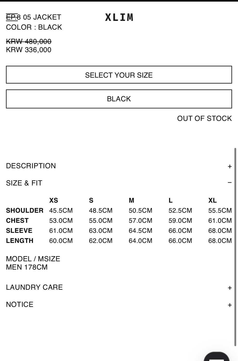 EP.8 05 JACKET COLOR : BLACK 상품이미지2