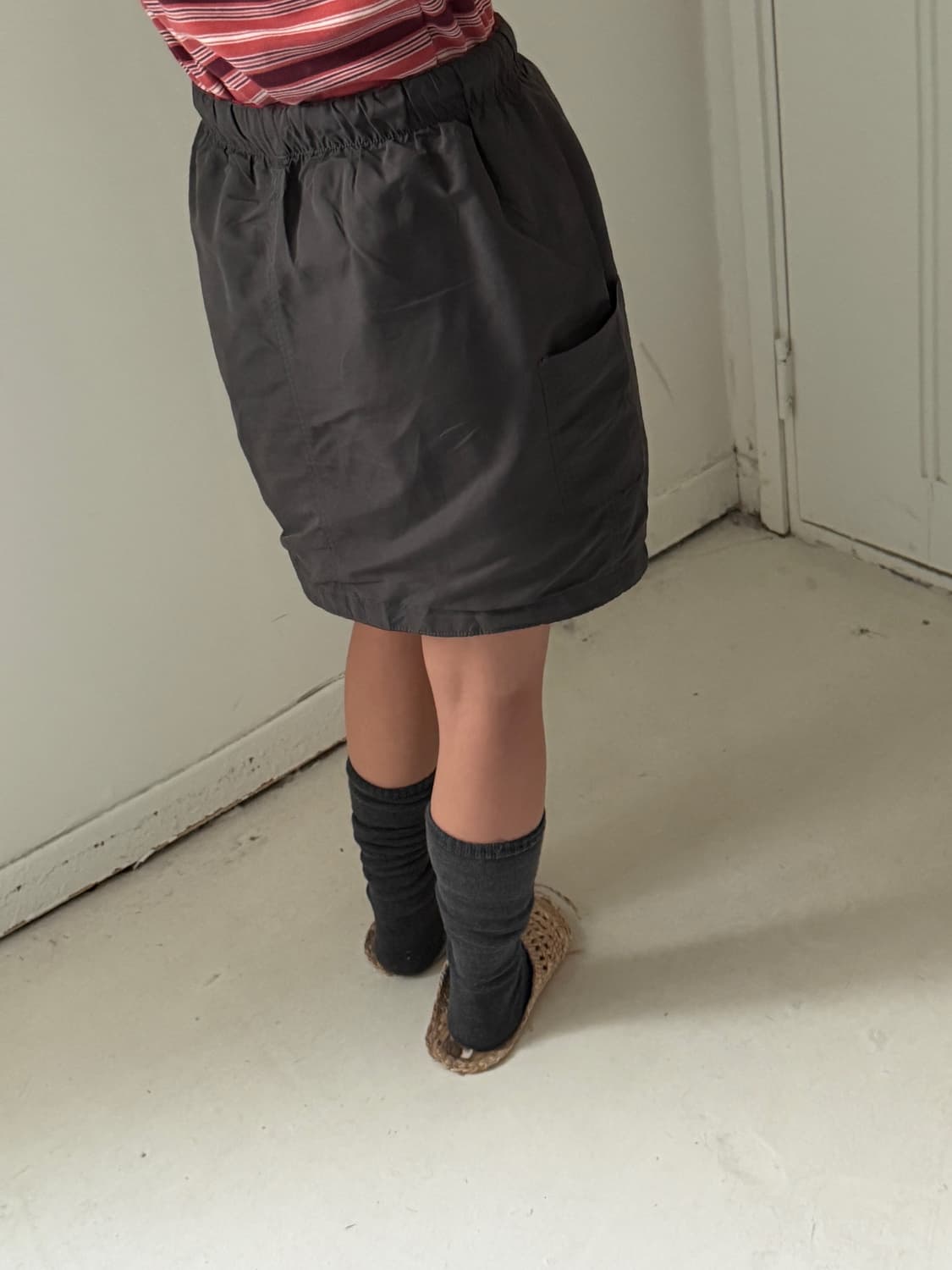 일본빈티지 리버시블 후리스 스커트 상품이미지3