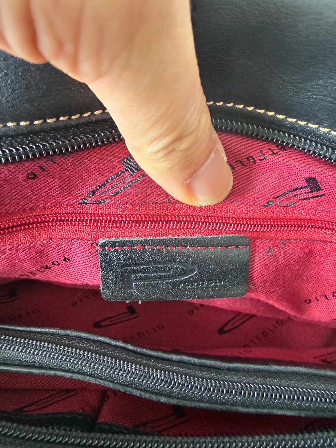 Pre owned 레더 토트백 상품이미지9