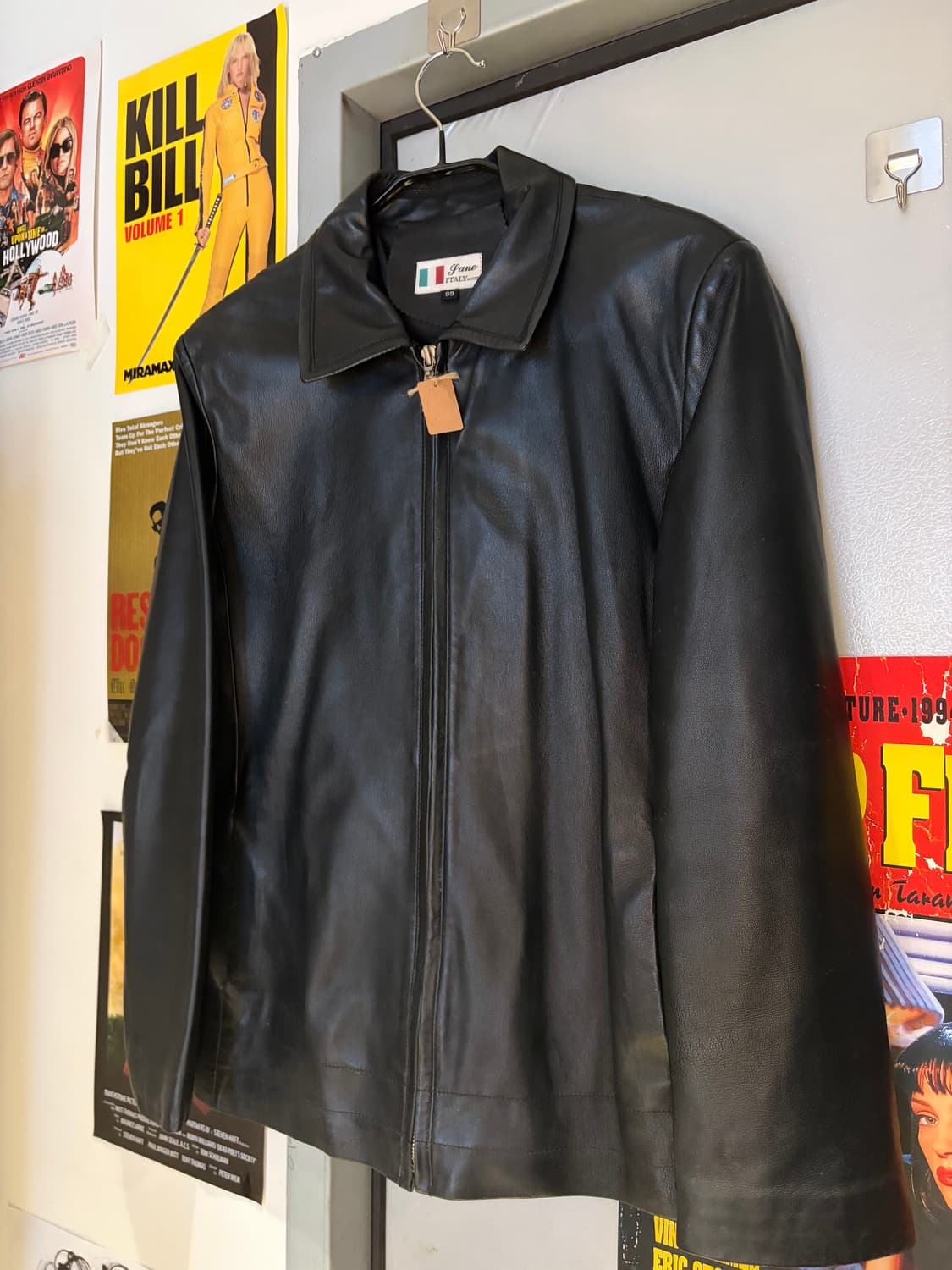 이태리 양가죽 레더 블레이저 상품이미지1