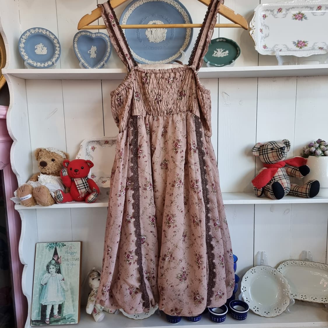 axes femme(엑시즈 팜) 플라워 쉬폰 레이스업 원피스 상품이미지7