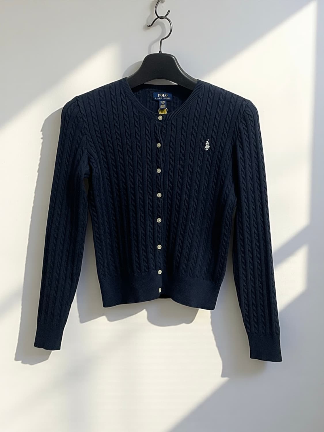 폴로 랄프로렌 네이비 케이블 니트 가디건 상품이미지1