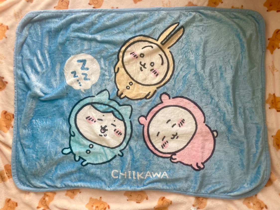 nagano 먼작귀 chiikawa 치이카와 담요 🩵 상품이미지1