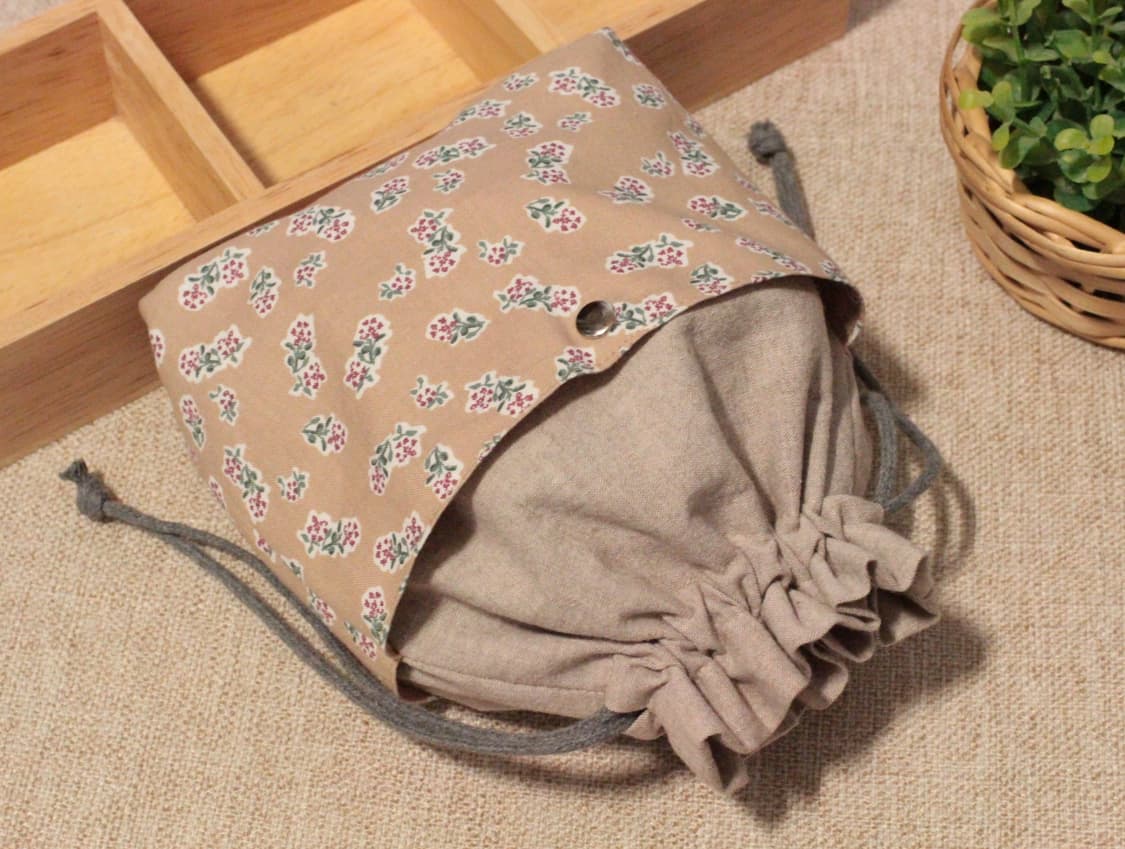 핸드메이드 2포켓 스트링 파우치 상품이미지4