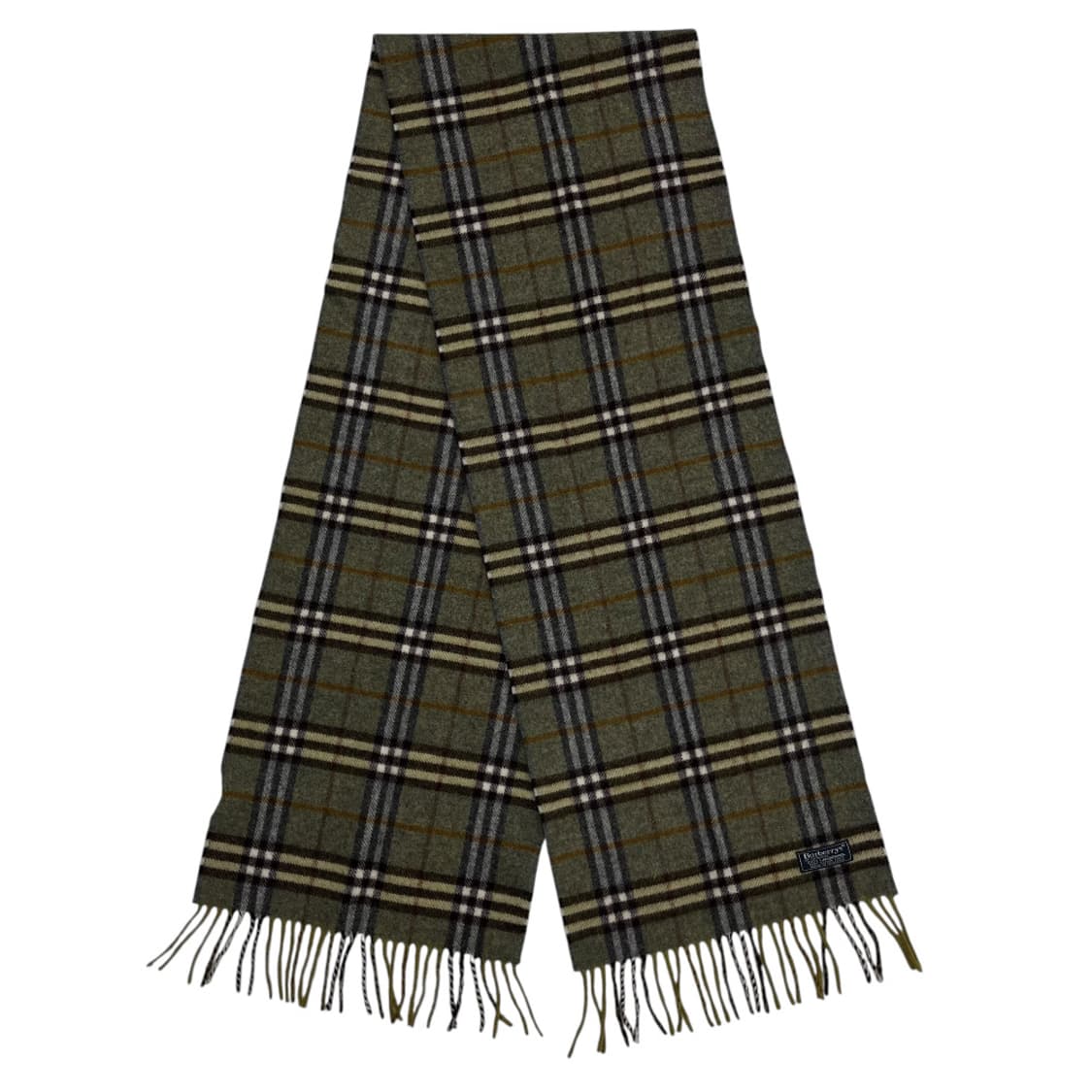 버버리 그린 노바체크 램스울 머플러 상품이미지3