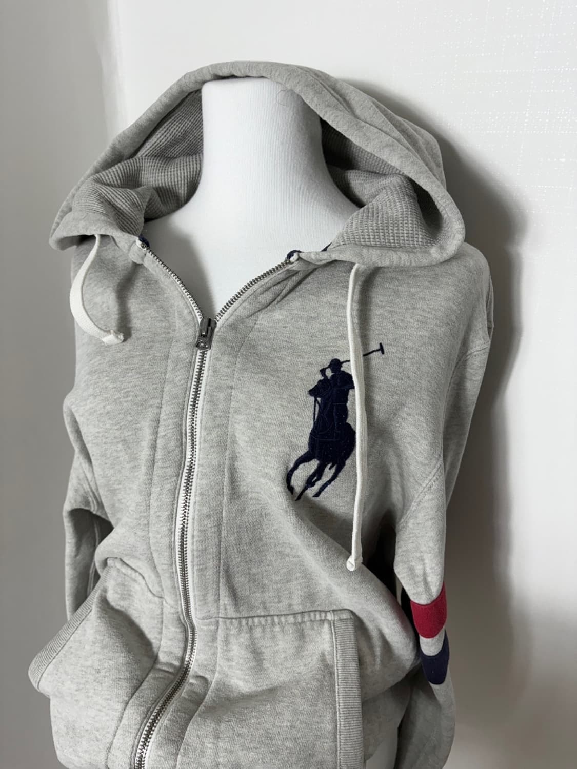 폴로 대장 빅포니 그레이 후드집업 상품이미지1