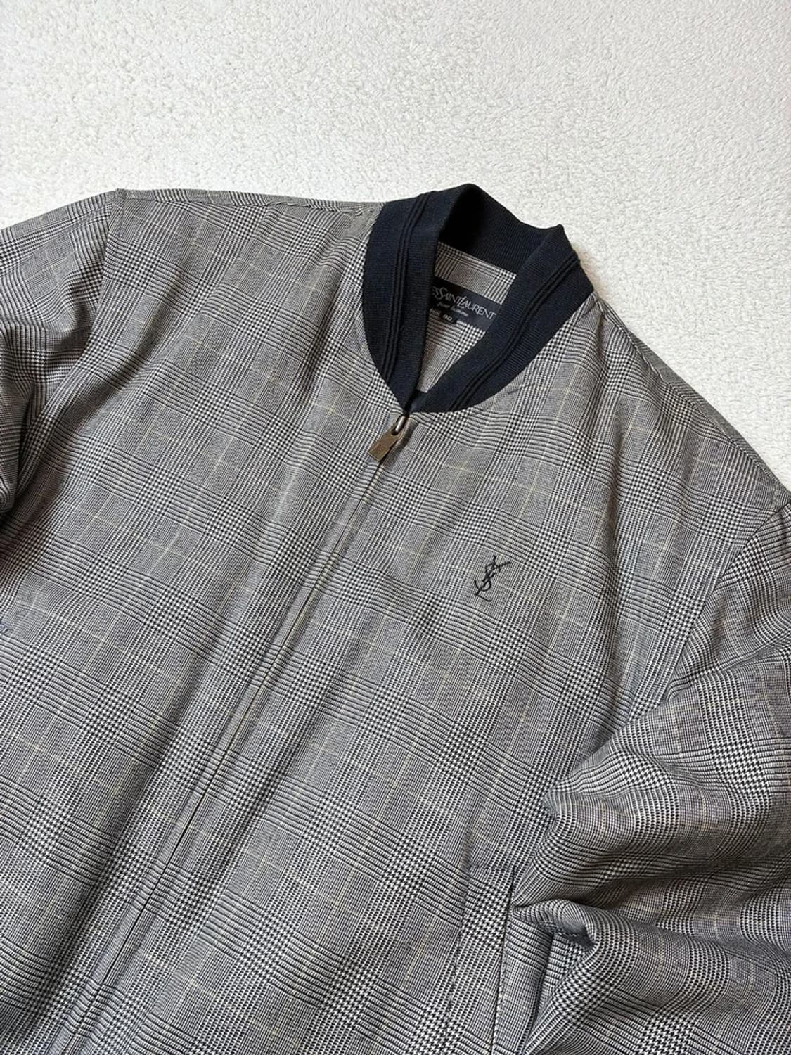 입생로랑 YSL 90's 아카이브 해링턴 블루종 자켓 PN7602 상품이미지2