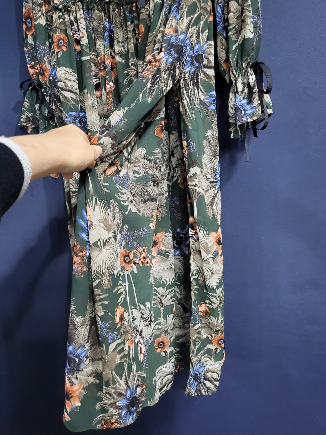 플라워 쉬폰 시스루 상품이미지5