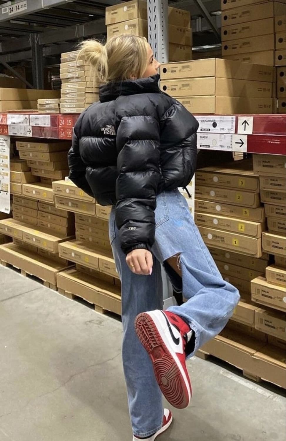 노스페이스 눕시 숏패딩 S(90) 상품이미지10