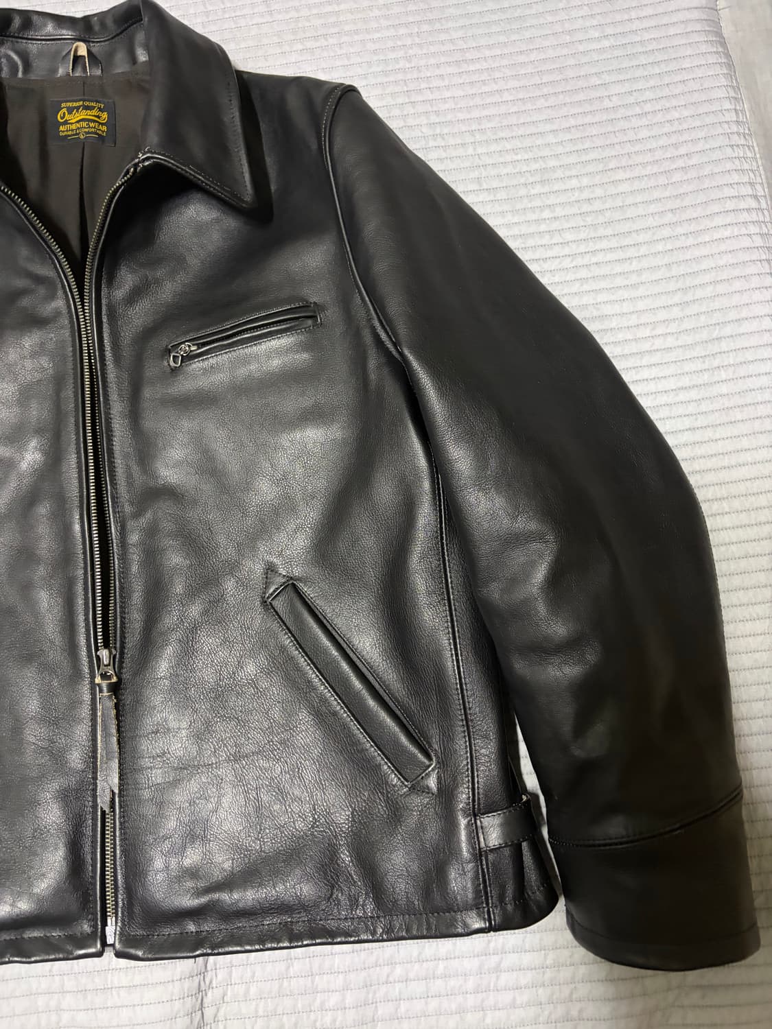 아웃스탠딩 티코어 가죽 레더 스포츠자켓 L 상품이미지2