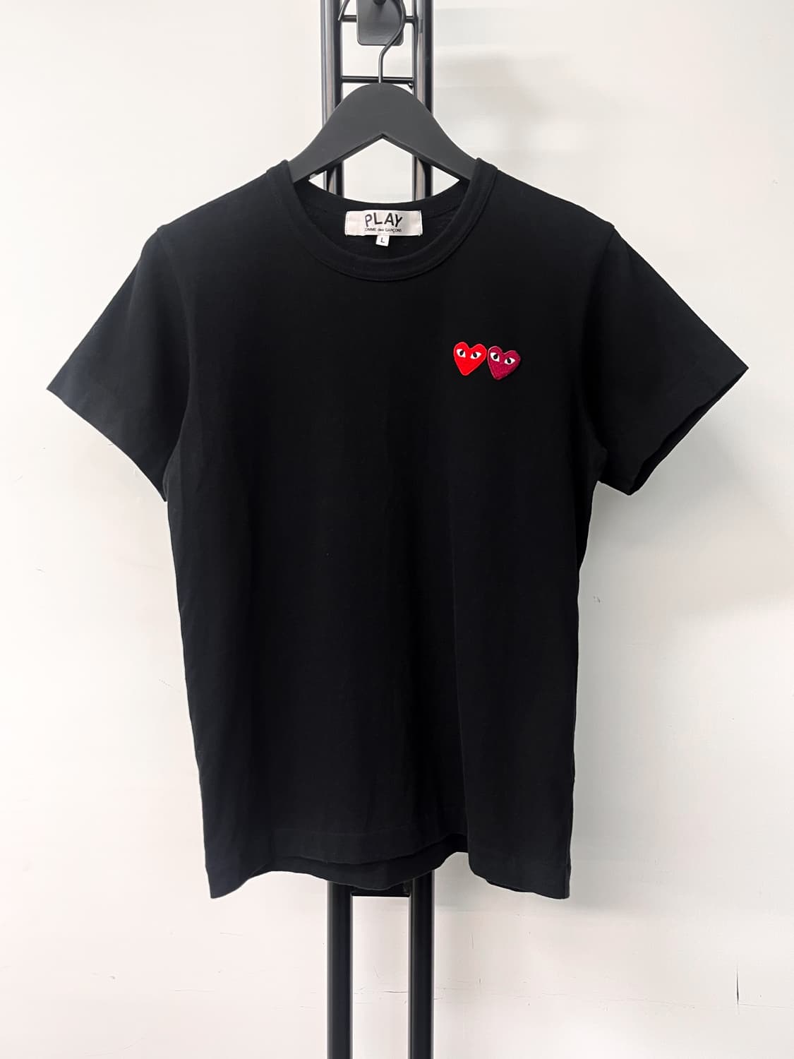 꼼데가르송 19s/s 플레이 더블 하트 티 상품이미지1